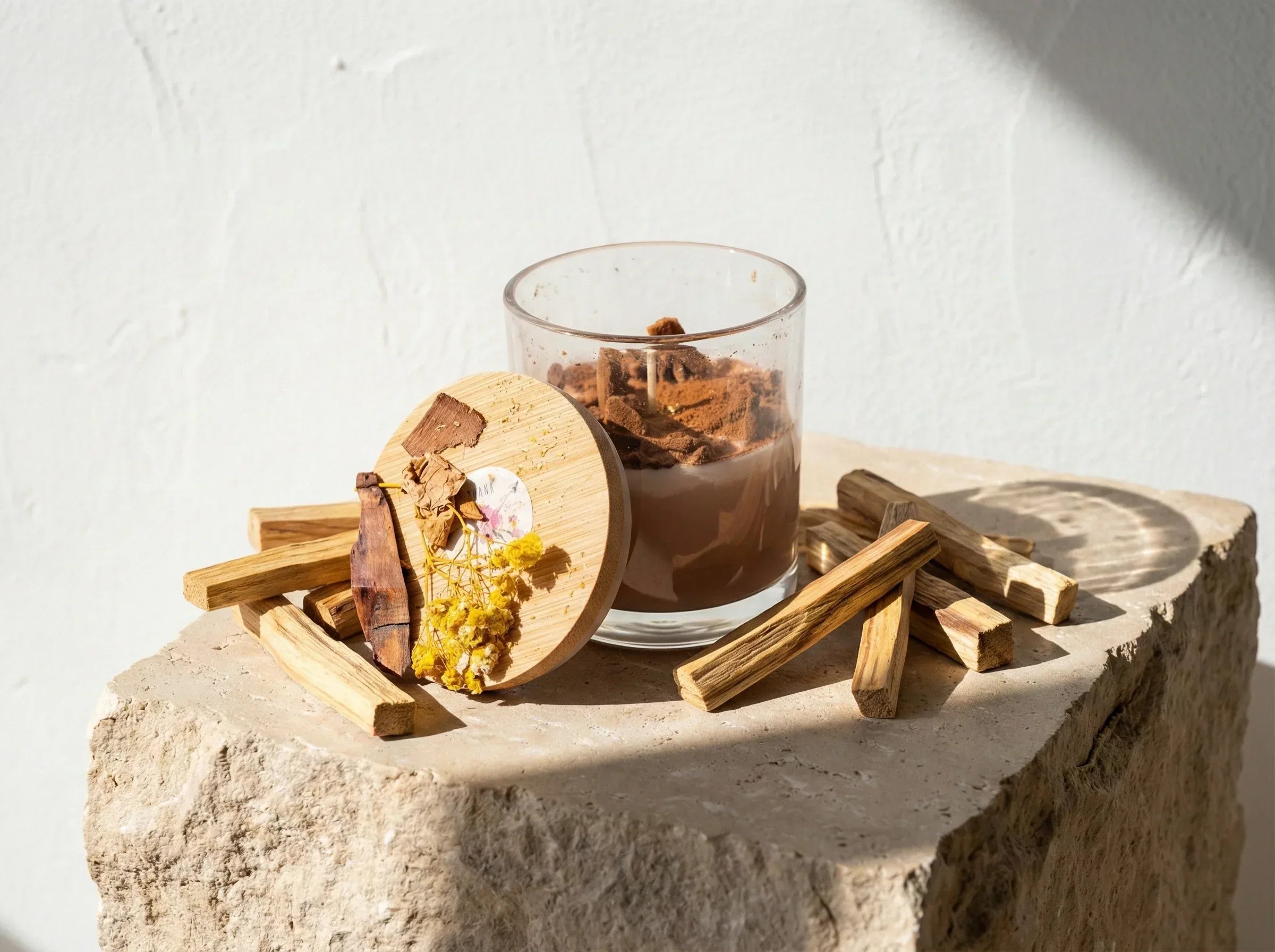 Bougie Sacrée Palo Santo - Sagesse & Protection - Essences Agape 75047379