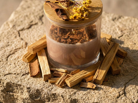 Bougie Sacrée Palo Santo - Sagesse & Protection - Essences Agape 53960881