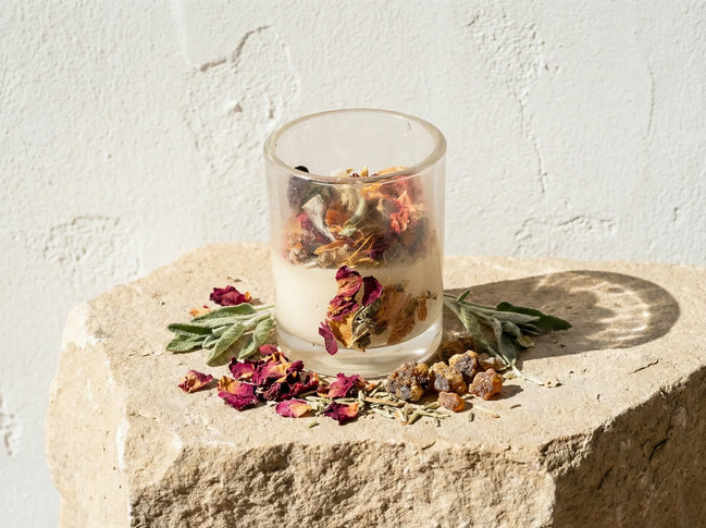 Bougie Sauge & Myrrhe - Purification & Clarté Mentale - Essences Agape 64330482