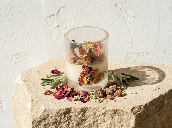 Bougie Sauge & Myrrhe - Purification & Clarté Mentale - Essences Agape 64330482