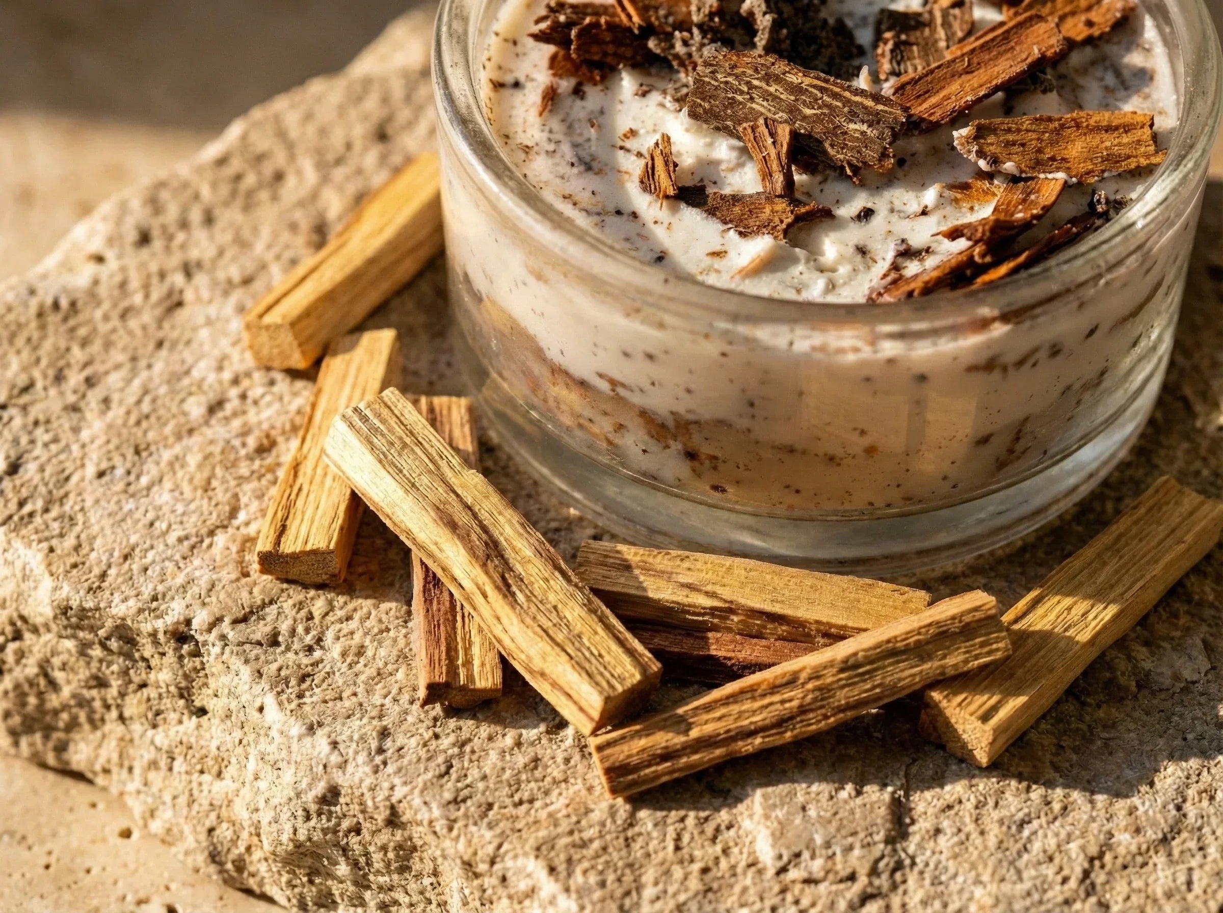 Bougie Verrine Palo Santo - Ancrage & Protection Sacrée - Essences Agape 85855133