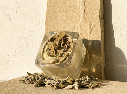 Bougie Verrine Sauge - Nettoyage Énergétique & Paix - Essences Agape 43159413