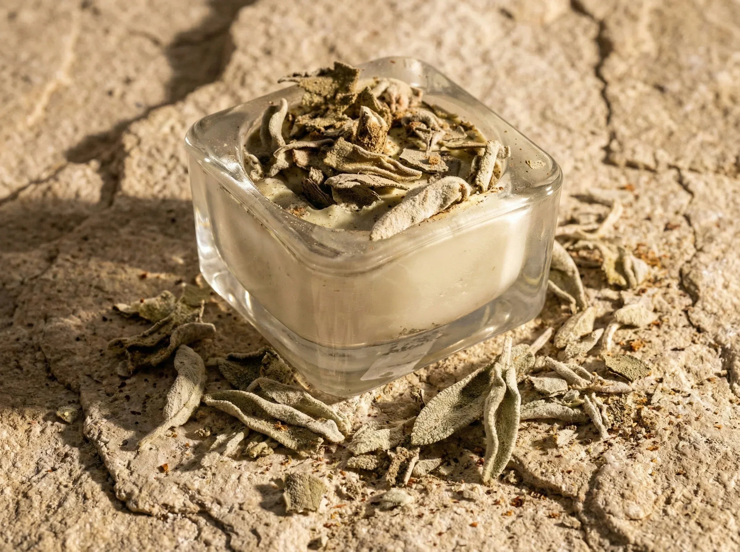 Bougie Verrine Sauge - Nettoyage Énergétique & Paix - Essences Agape 59198566