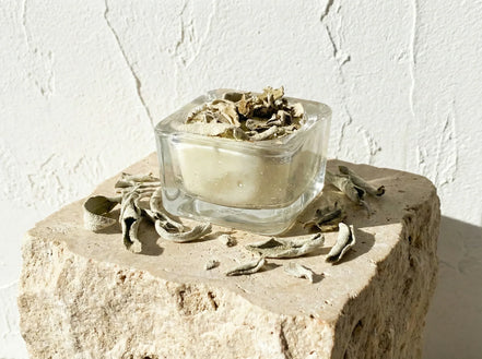 Bougie Verrine Sauge - Nettoyage Énergétique & Paix - Essences Agape 87573342