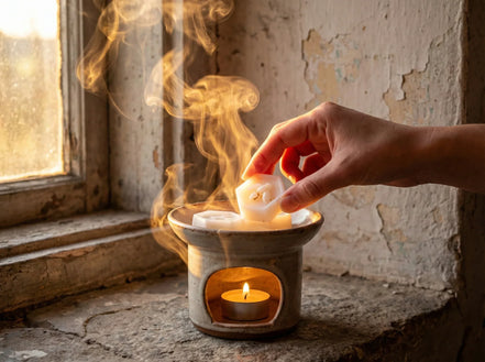 Bougie chauffe plat fondant Musc & Miel - Douceur & Or Liquide Pur - Essences Agape 283904