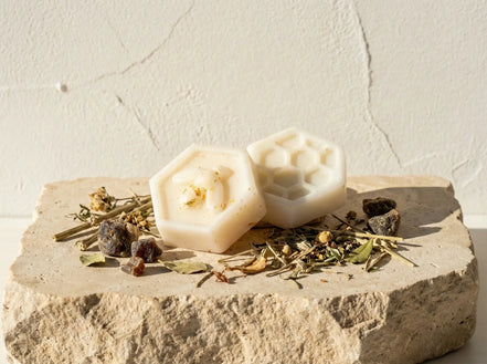 Bougie chauffe plat fondant Musc & Miel - Douceur & Or Liquide Pur - Essences Agape 4232284