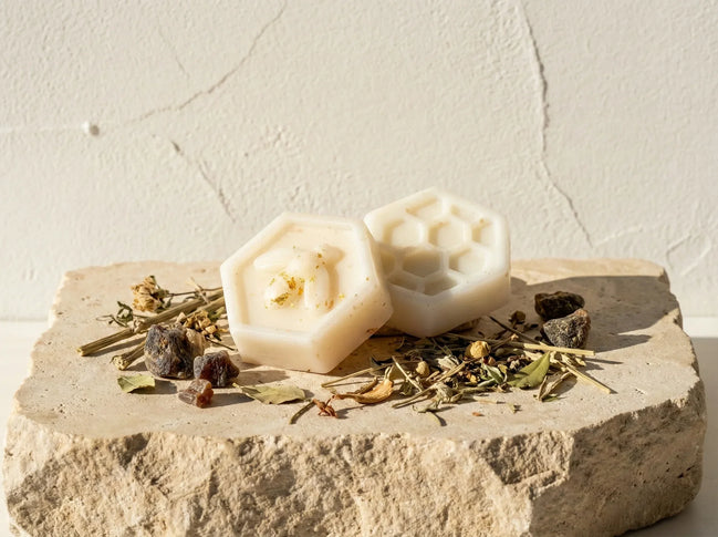 Bougie chauffe plat fondant Musc & Miel - Douceur & Or Liquide Pur - Essences Agape 4232284