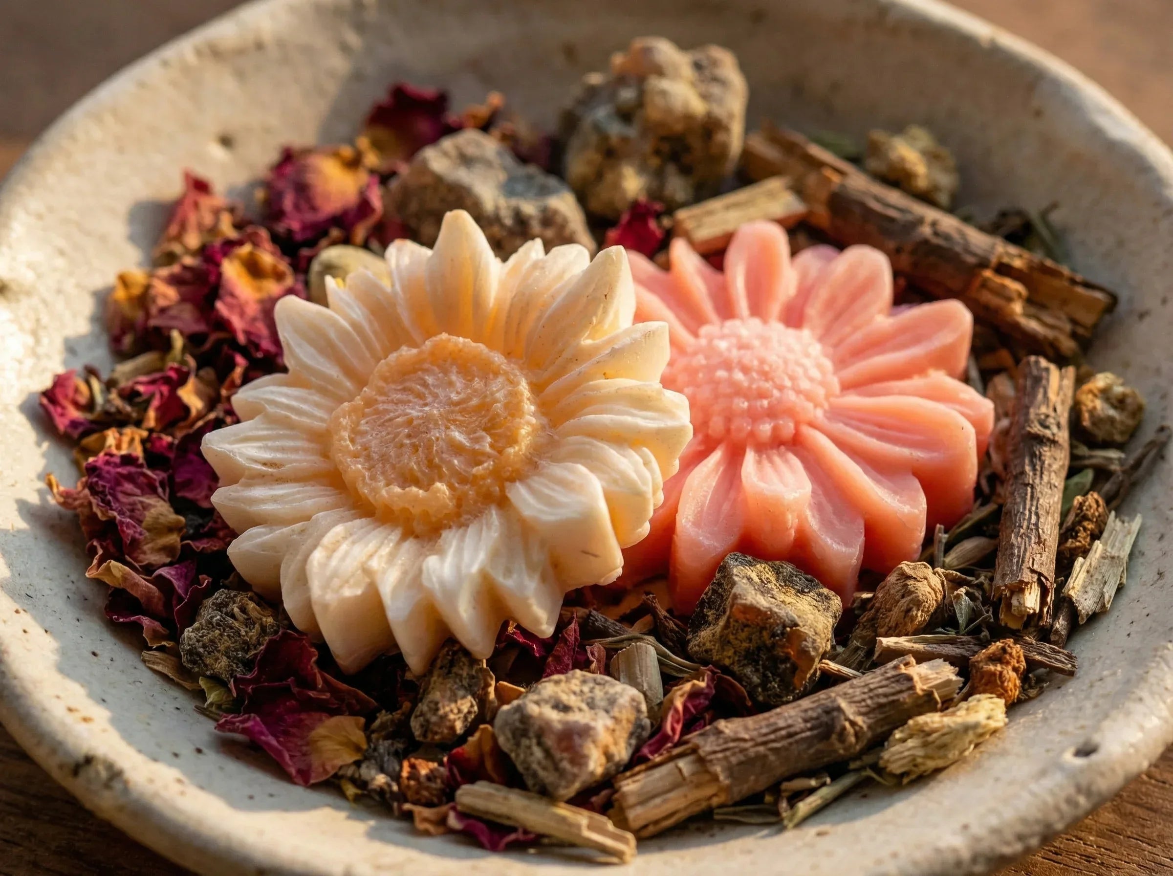 Bougie chauffe plat fondant Rose & Musc - Sensualité & Aura Divine - Essences Agape 45211325