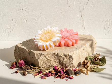 Bougie chauffe plat fondant Rose & Musc - Sensualité & Aura Divine - Essences Agape 46837235