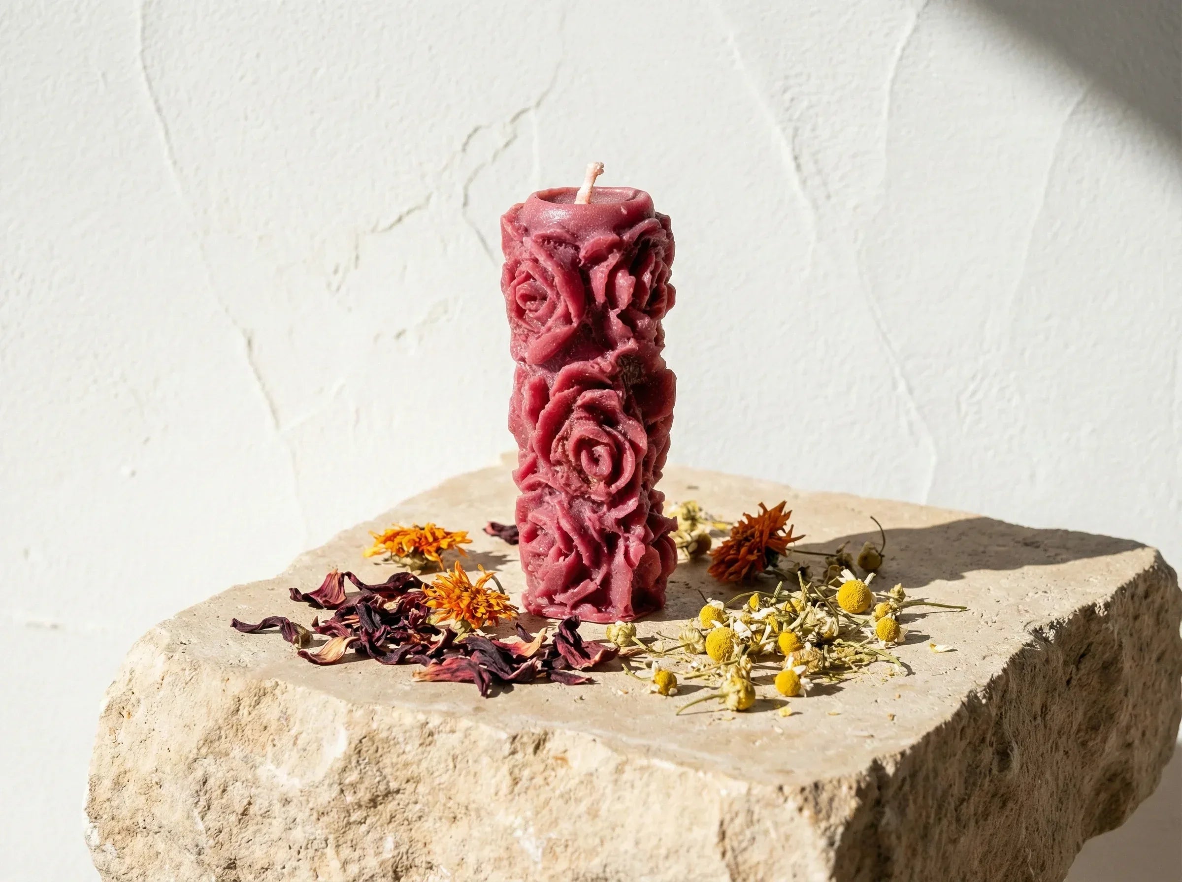 Bougie de Prière Hibiscus & Oranger - Éclat & Sérénité - Essences Agape 79873097