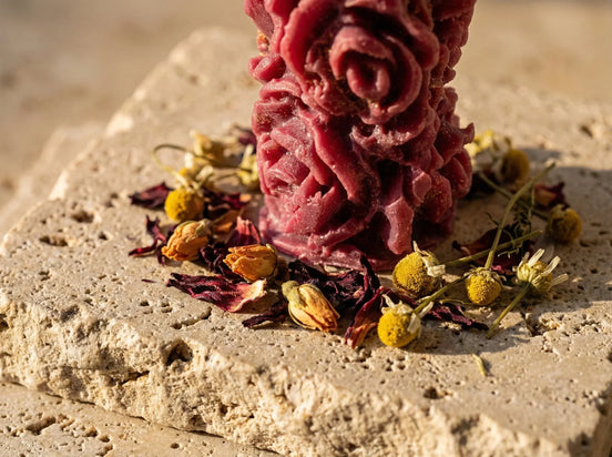 Bougie de Prière Hibiscus & Oranger - Éclat & Sérénité - Essences Agape 94376599