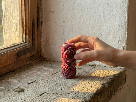 Bougie de Prière Hibiscus & Oranger - Éclat & Sérénité - Essences Agape 96056909