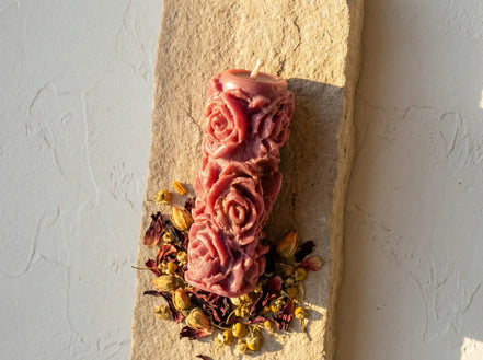 Bougie de Prière Hibiscus & Oranger - Éclat & Sérénité - Essences Agape 63024945