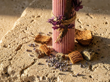 Bougie de Prière Lavande & Coco - Sérénité & Harmonie - Essences Agape 86468681