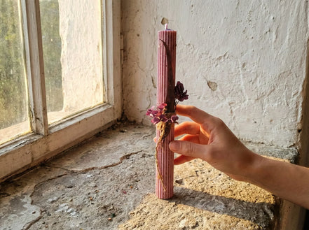 Bougie de Prière Lavande & Coco - Sérénité & Harmonie - Essences Agape 37408528