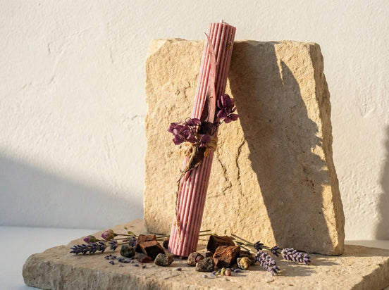 Bougie de Prière Lavande & Coco - Sérénité & Harmonie - Essences Agape 30717361