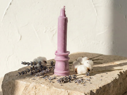 Bougie de Prière Lavande & Coton - Paix du Soir & Sérénité - Essences Agape 67968129