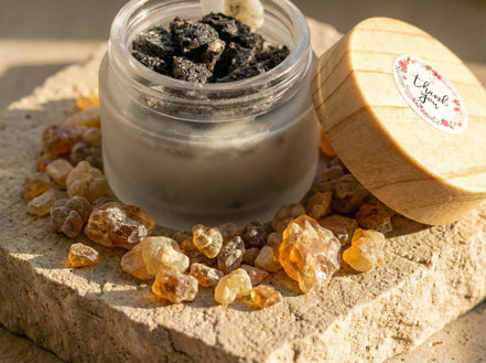 Bougie de Protection Benjoin Noir - Purification & Force - Essences Agape 36712398