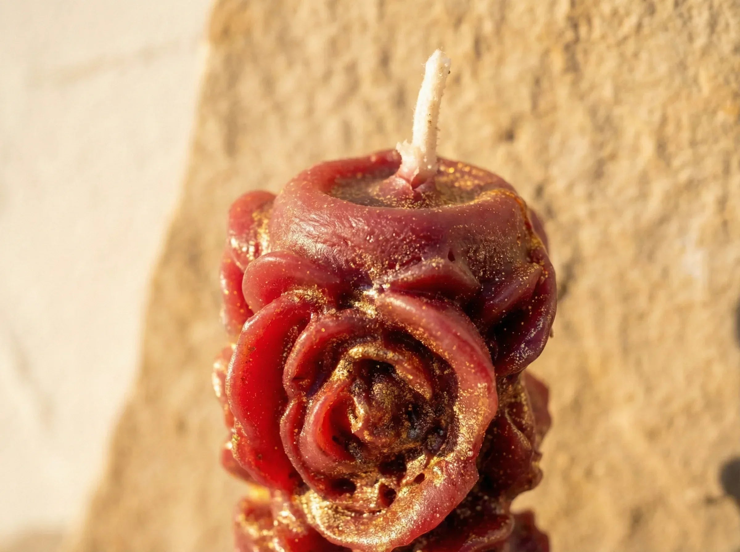 Bougie de Protection Hibiscus & Rose - Amour & Secret Minéral - Essences Agape 55696617