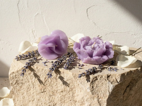 Bougie de Protection Lavande - Sérénité & Paix Royale - Essences Agape 82100938