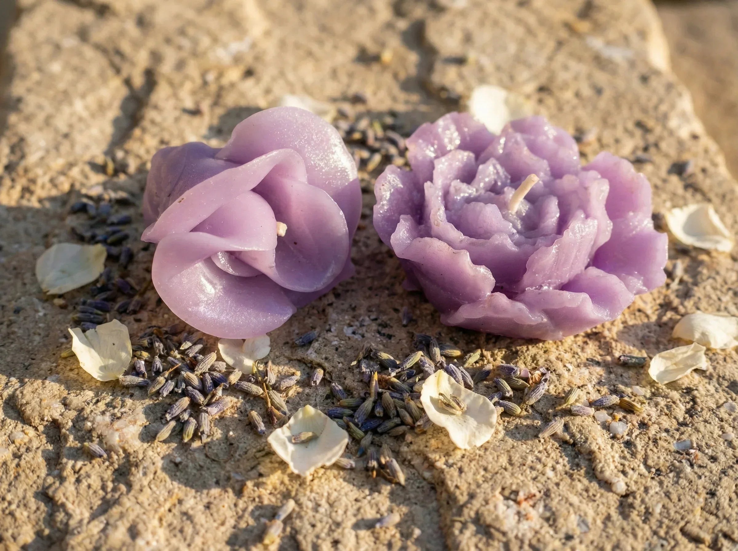 Bougie de Protection Lavande - Sérénité & Paix Royale - Essences Agape 38818288