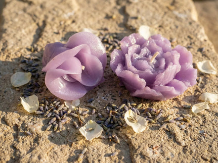 Bougie de Protection Lavande - Sérénité & Paix Royale - Essences Agape 38818288