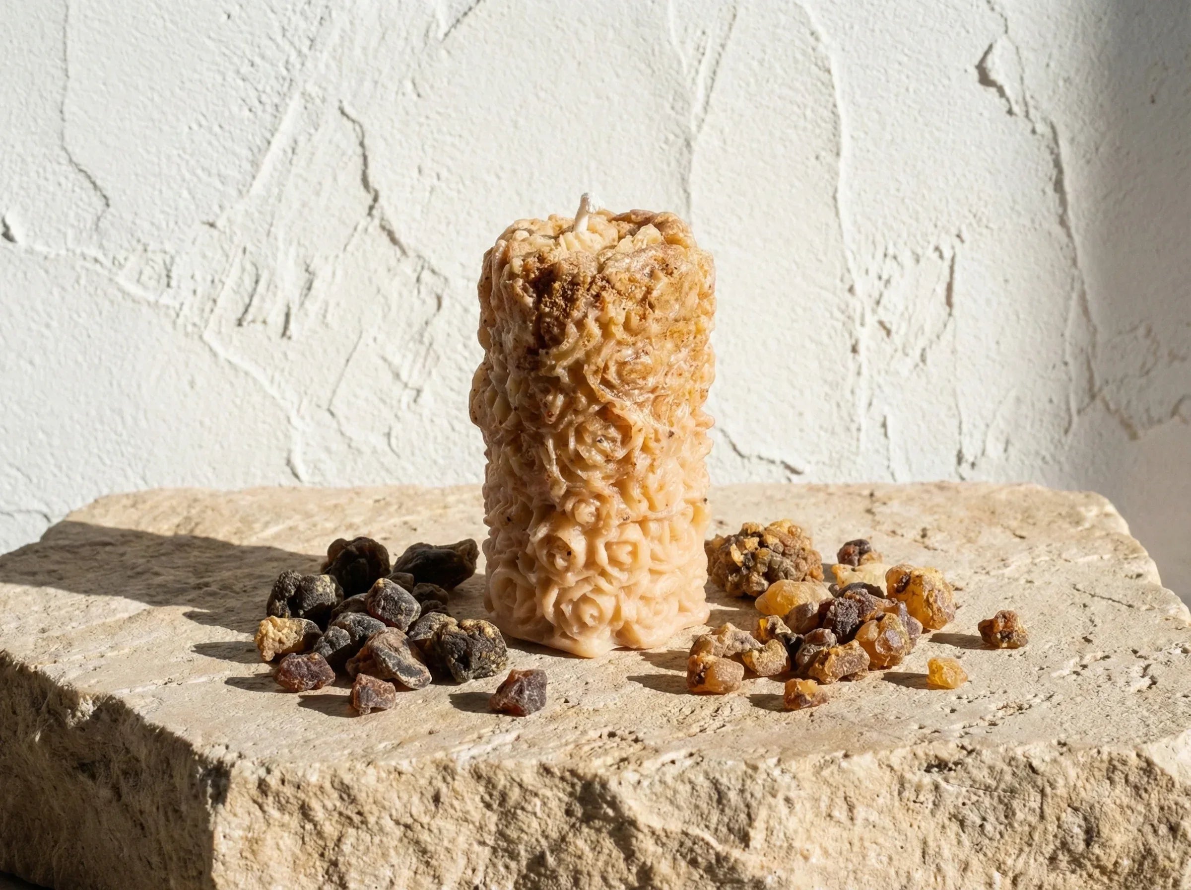 Bougie de Protection Myrrhe & Musc - Sagesse & Secret Minéral - Essences Agape 87614743