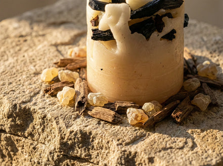 Bougie de Protection Oud & Louban - Élévation & Purification Royale - Essences Agape 63394623