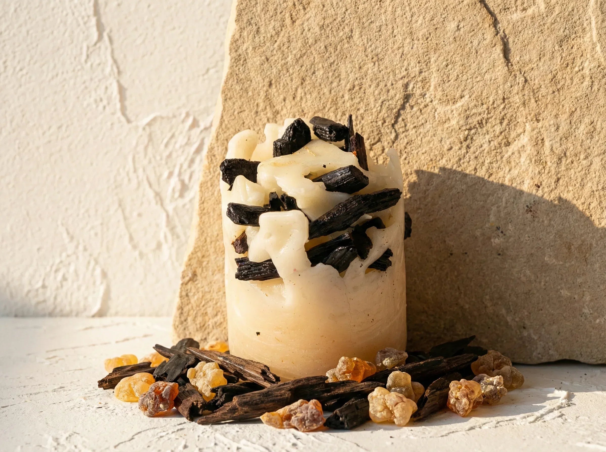 Bougie de Protection Oud & Louban - Élévation & Purification Royale - Essences Agape 8880985