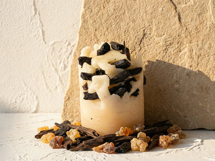 Bougie de Protection Oud & Louban - Élévation & Purification Royale - Essences Agape 8880985