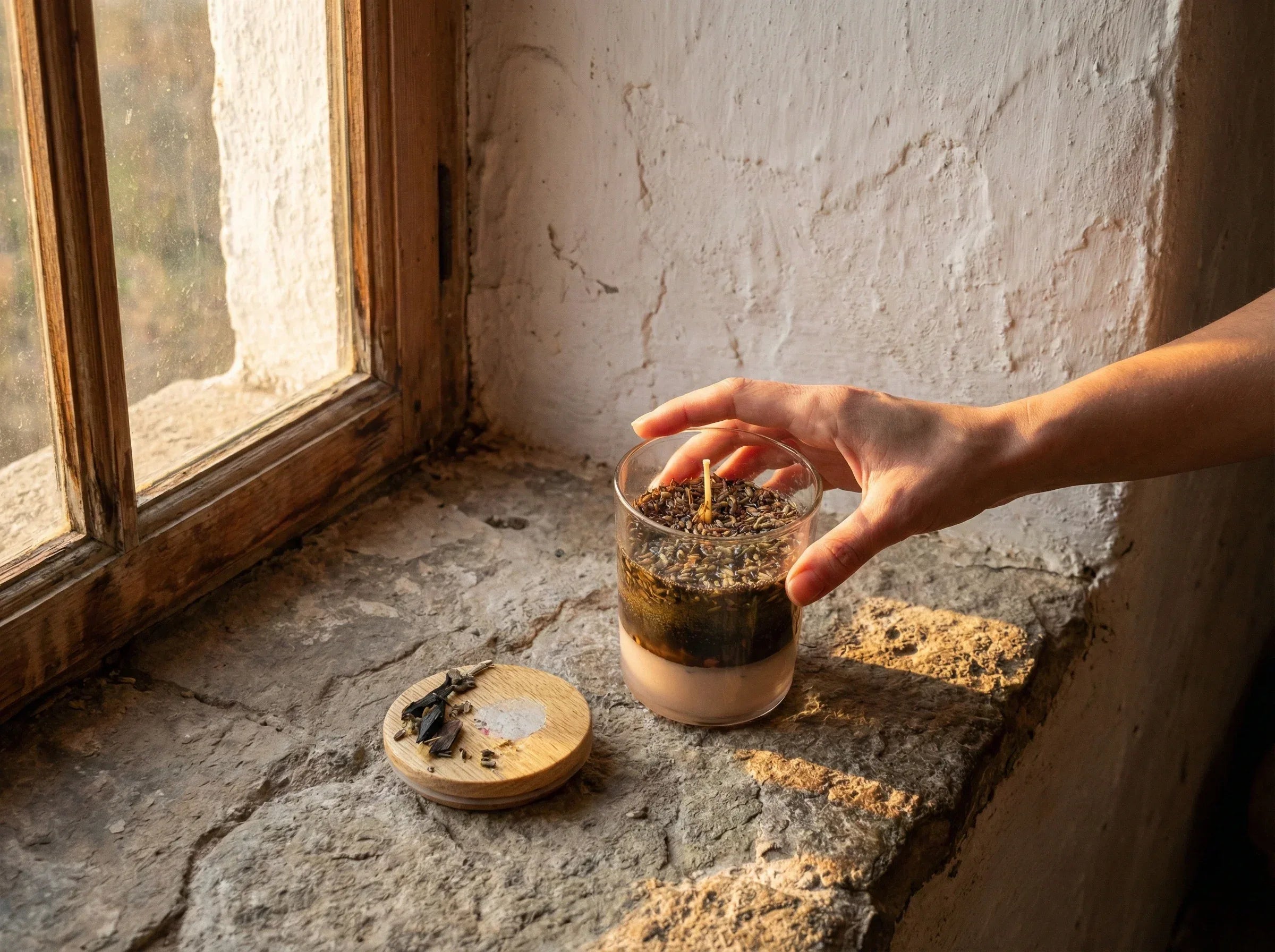 Bougie de Protection Oud & Sauge - Purification Royale - Essences Agape 33752388