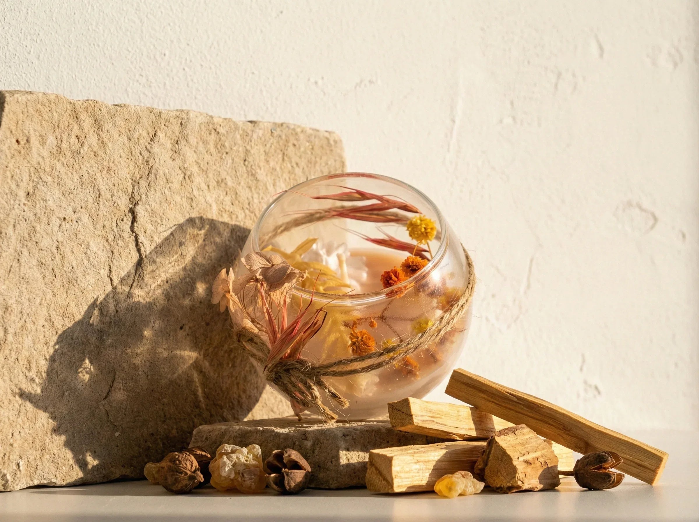 Bougie de Protection Palo Santo - Ancrage & Purification - Essences Agape 63963667