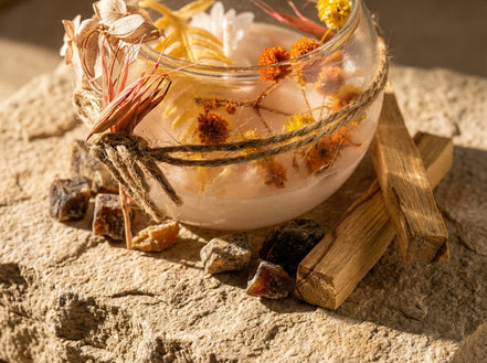 Bougie de Protection Palo Santo - Ancrage & Purification - Essences Agape 40605227