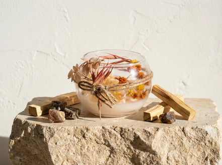 Bougie de Protection Palo Santo - Ancrage & Purification - Essences Agape 21397612