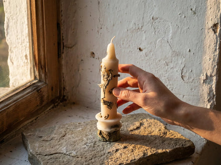 Bougie de Protection Sauge & Musc - Clarté & Purification - Essences Agape 535944