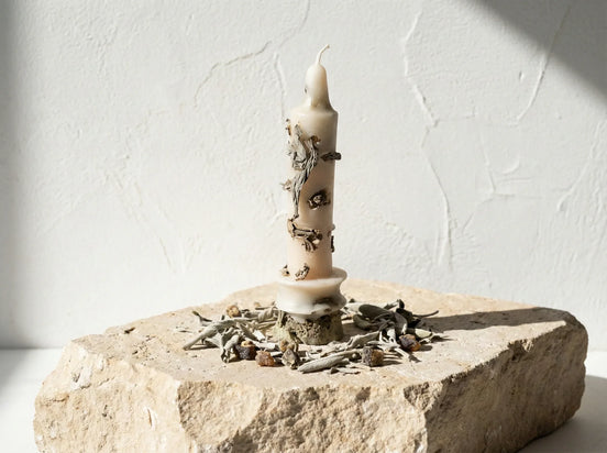 Bougie de Protection Sauge & Musc - Clarté & Purification - Essences Agape 68814602