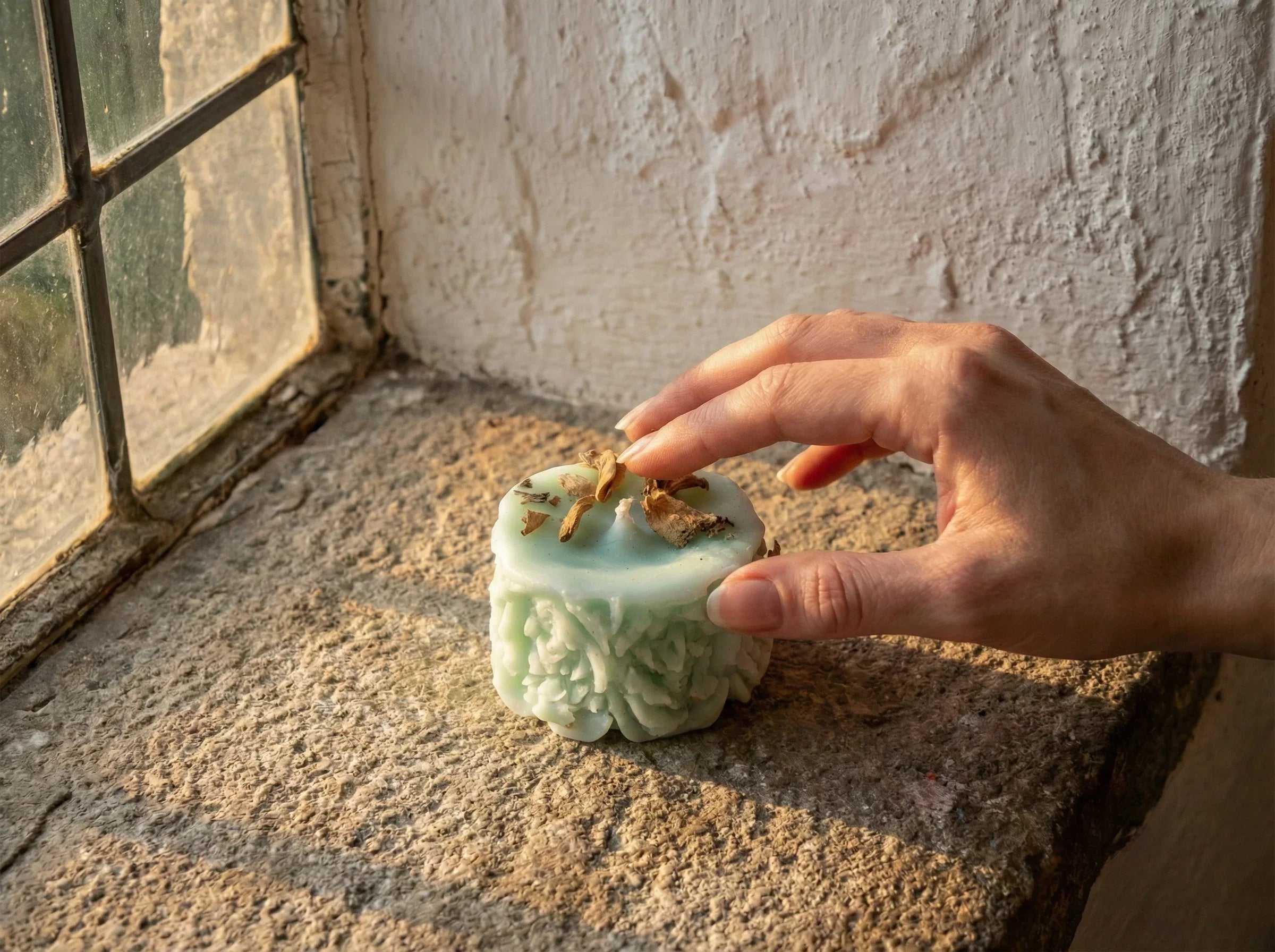 Bougie de Protection Sauge Purifiante - Nettoyage Énergétique - Essences Agape 24244391