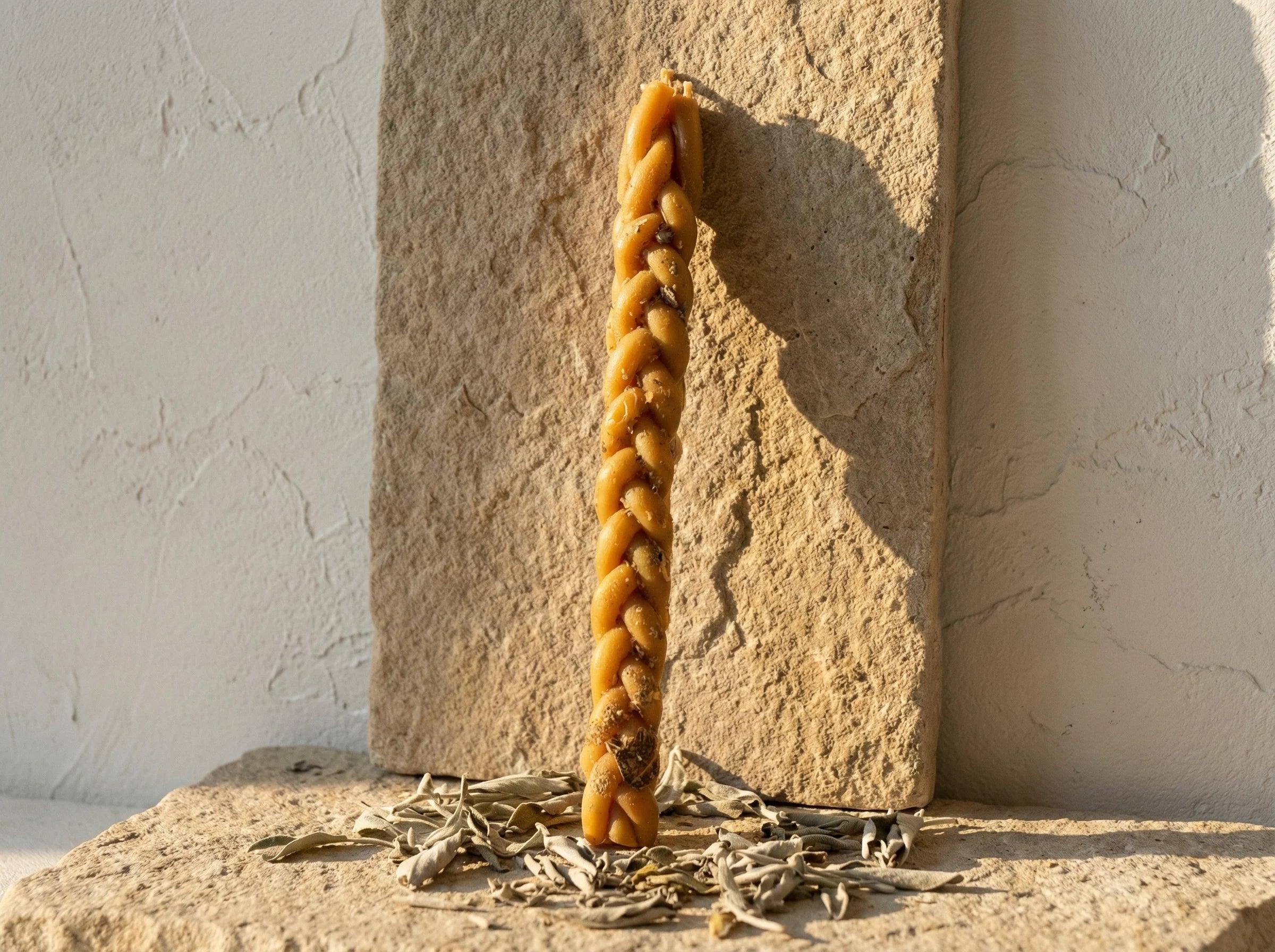 Bougie de Protection Sauge Purifiante - Rituel de Nettoyage - Essences Agape 91887745