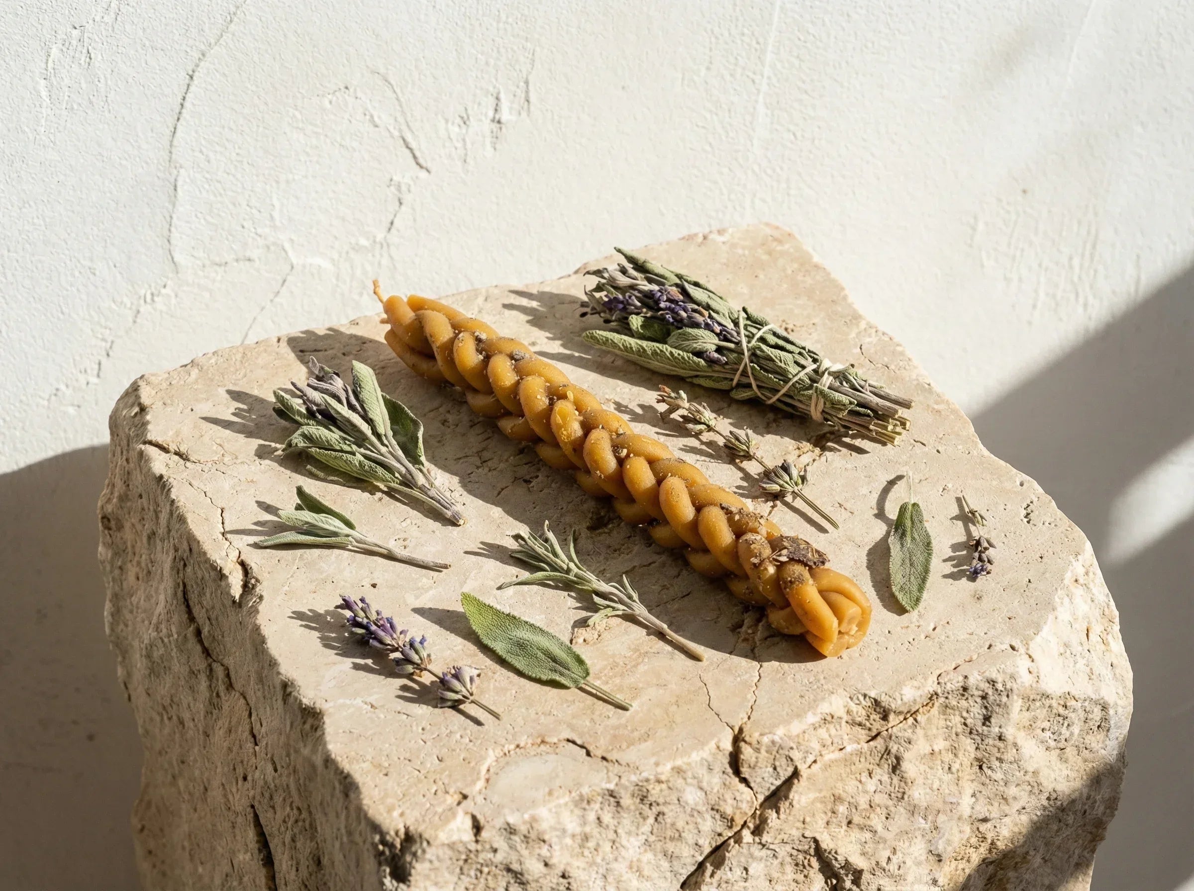 Bougie de Protection Sauge Purifiante - Rituel de Nettoyage - Essences Agape 24598148