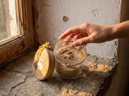 Bougie de Sable Oud & Louban - Rituel Spirituel Sacré - Essences Agape 21596398