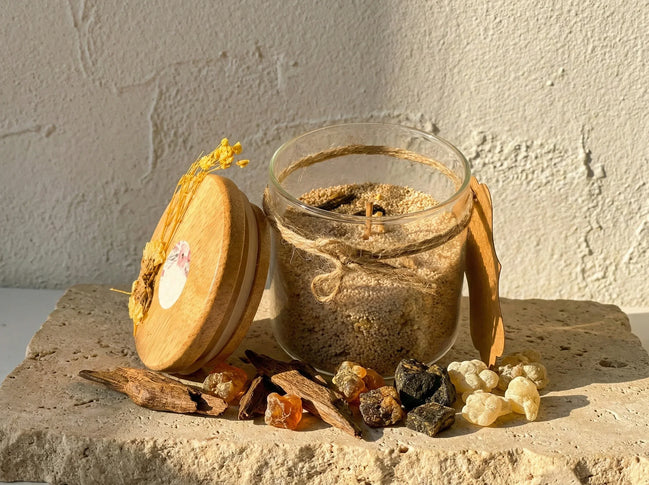 Bougie de Sable Oud & Louban - Rituel Spirituel Sacré - Essences Agape 24553259