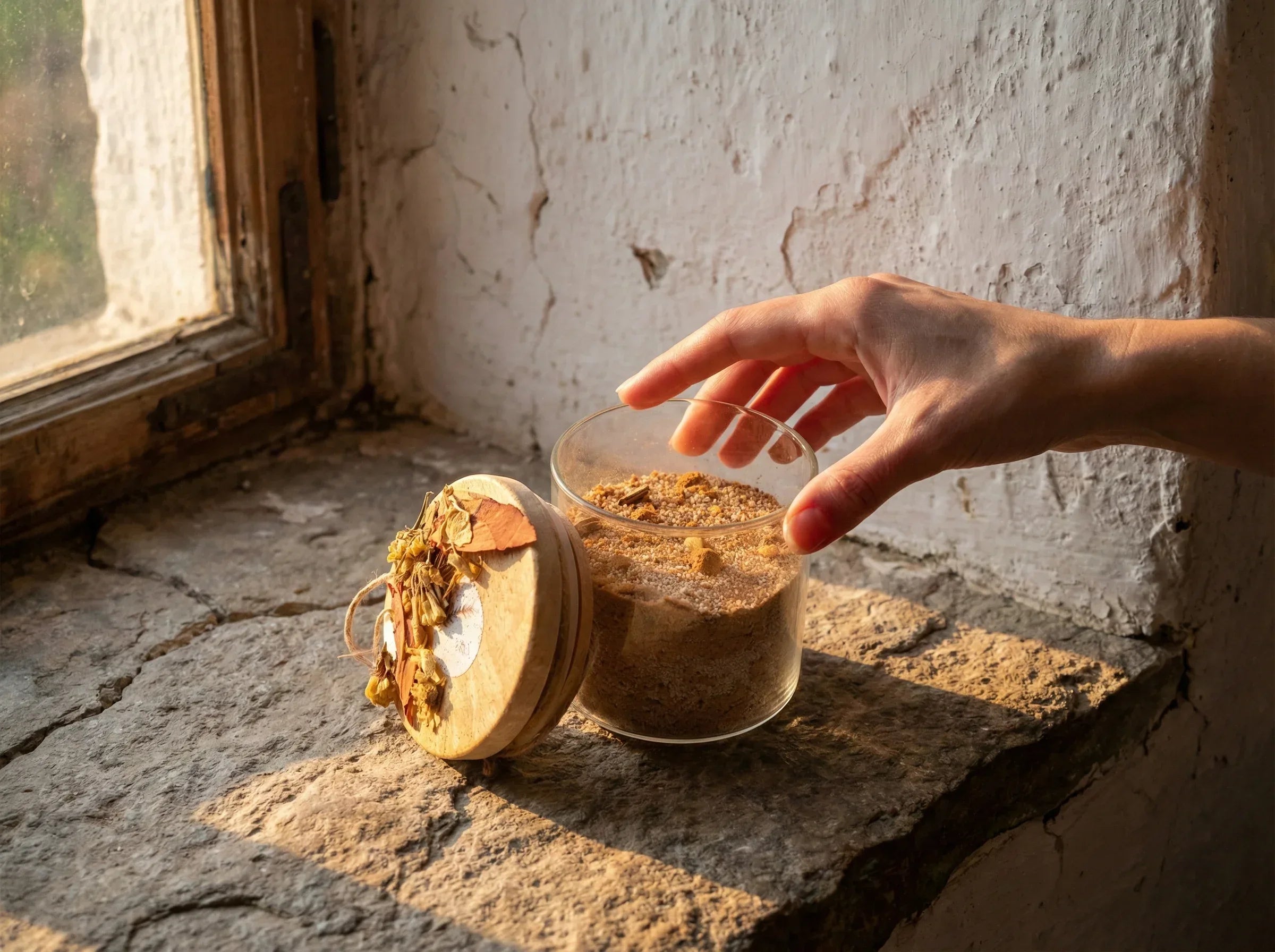 Bougie de Sable Palo Santo & Ambre - Ancrage & Purification - Essences Agape 33909526