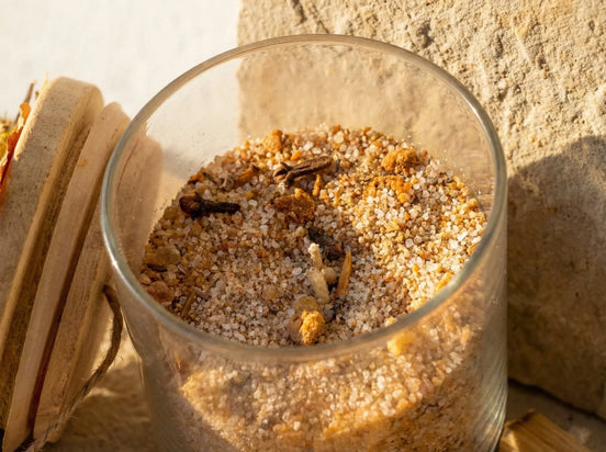 Bougie de Sable Palo Santo & Ambre - Ancrage & Purification - Essences Agape 62571467