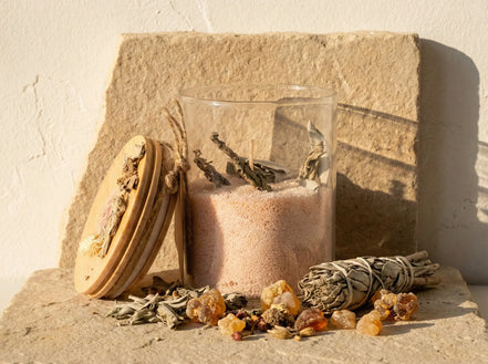 Bougie de Sable Sauge & Ambre - Purification & Clarté - Essences Agape 60234155