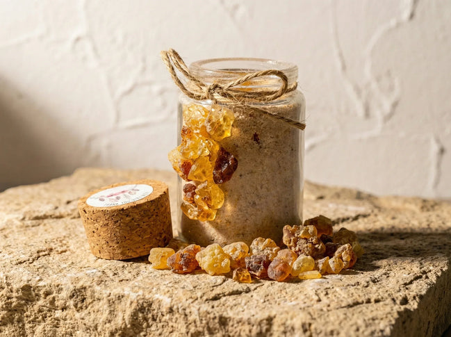 Bougie de sable Myrrhe & Gomme Arabique - Sagesse & Protection - Essences Agape 86303560