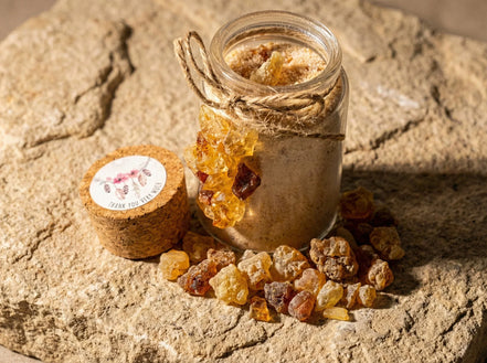 Bougie de sable Myrrhe & Gomme Arabique - Sagesse & Protection - Essences Agape 52696993