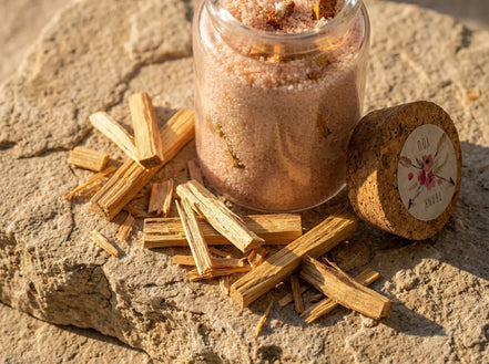 Bougie de sable Palo Santo - Ancrage Profond & Spiritualité - Essences Agape 82797704