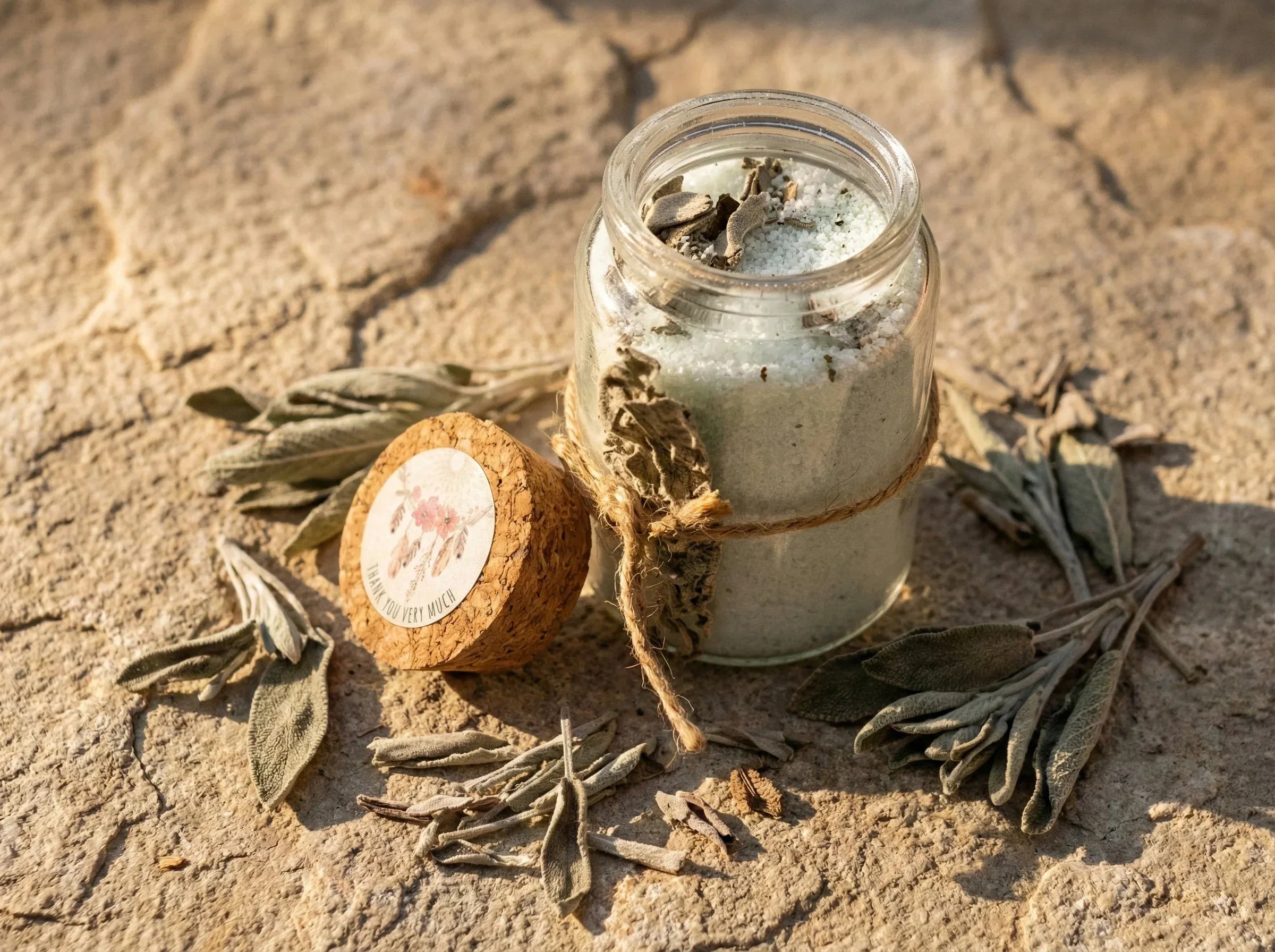 Bougie de sable Sauge & Ambre - Purification des Lieux - Essences Agape 81716183