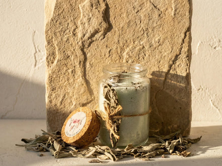 Bougie de sable Sauge & Ambre - Purification des Lieux - Essences Agape 10723604