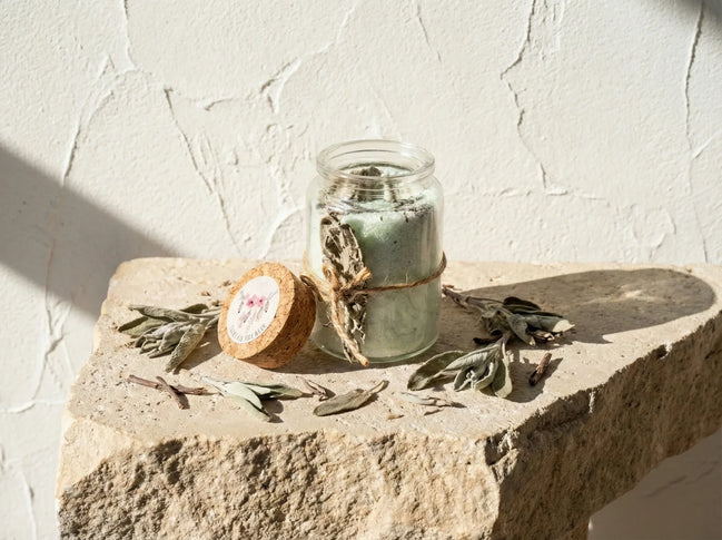 Bougie de sable Sauge & Ambre - Purification des Lieux - Essences Agape 96201807